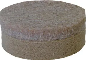 Shepherd Hardware 9916 Furniture Pad, Felt Cloth, Beige, 1-1/2 in Dia, Round :CD 4: QUANTITY: 6