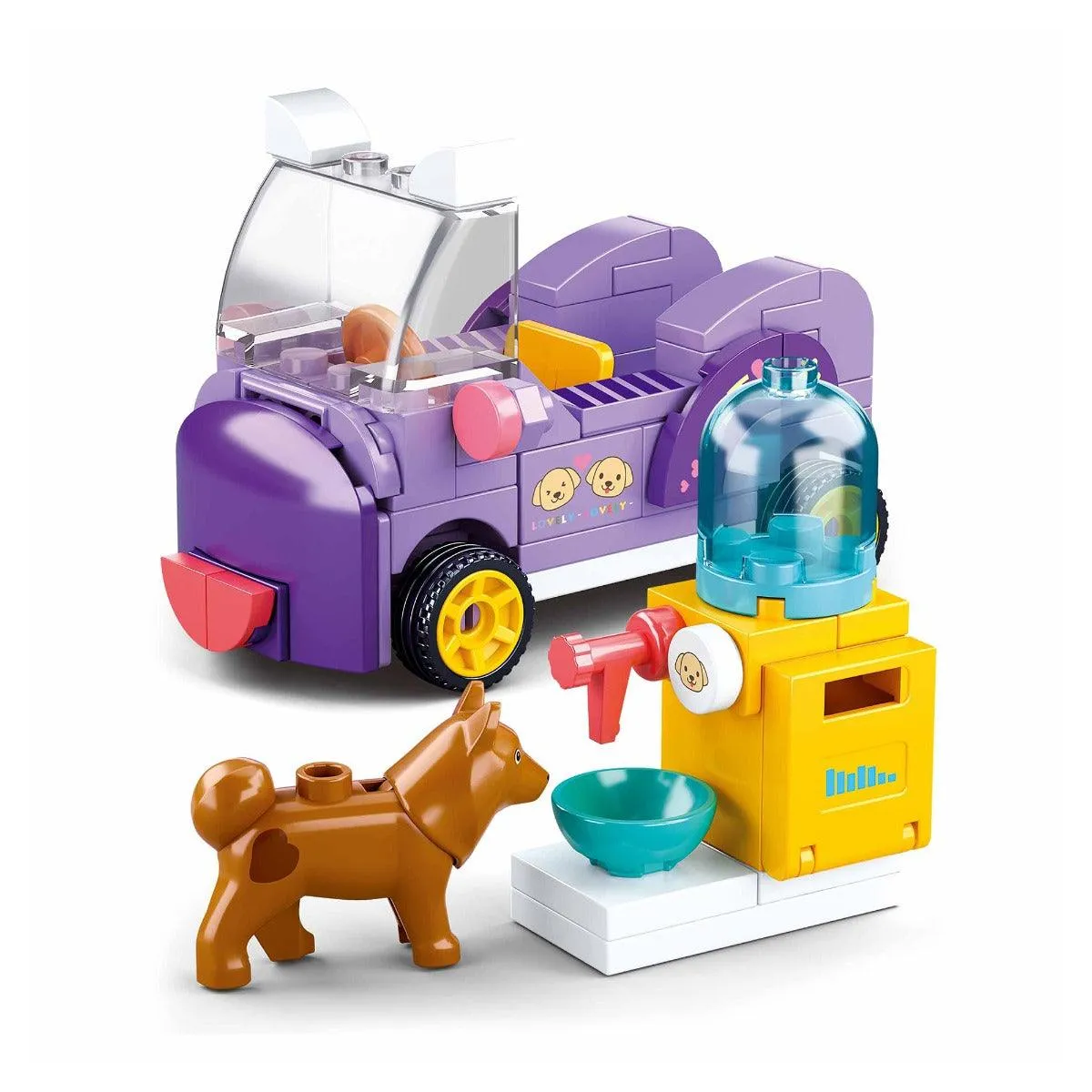 Sluban Dog Feeding Area Building Blocks For Ages 6 