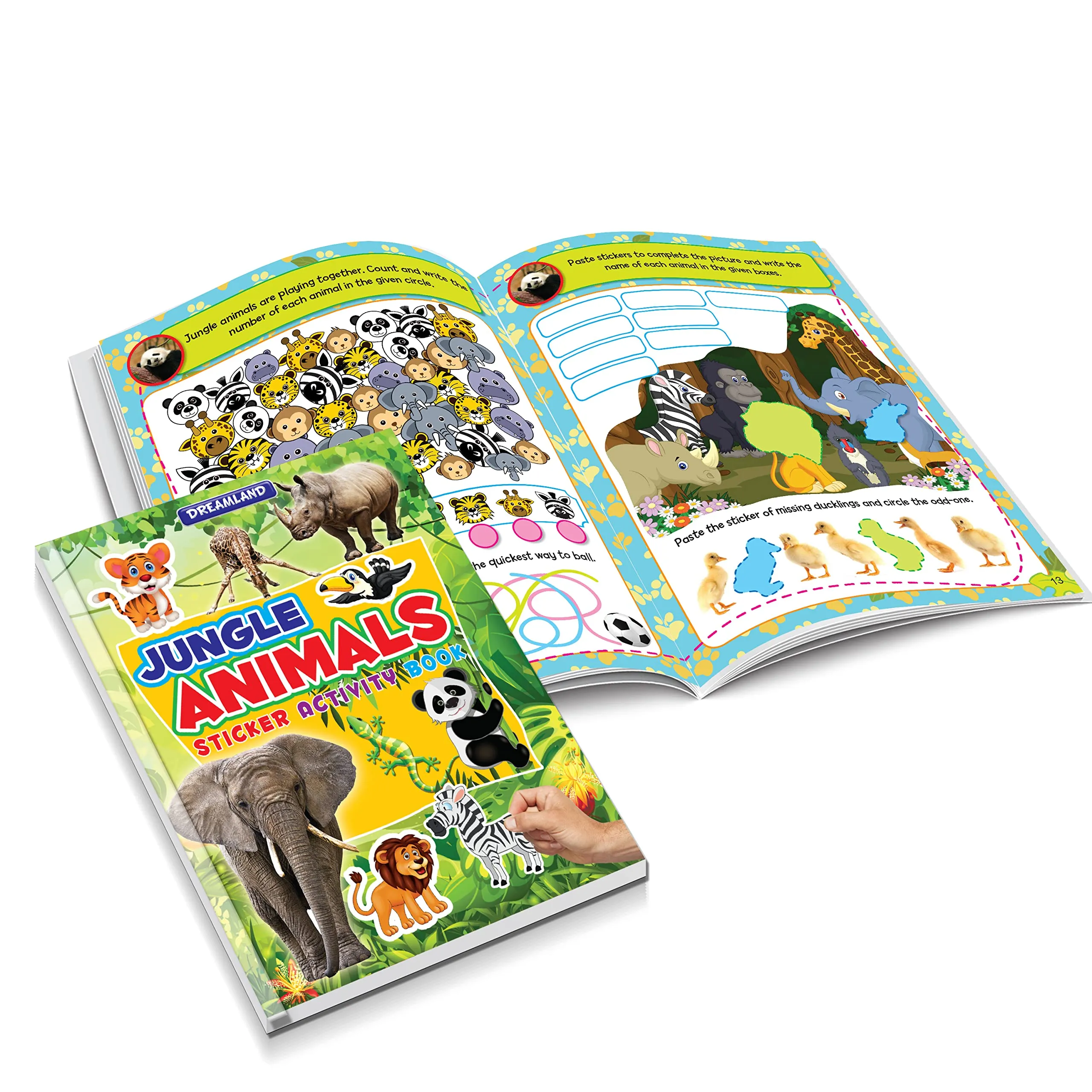 Sticker Activity Books for Children Age 3-6 years (Pack of 5)