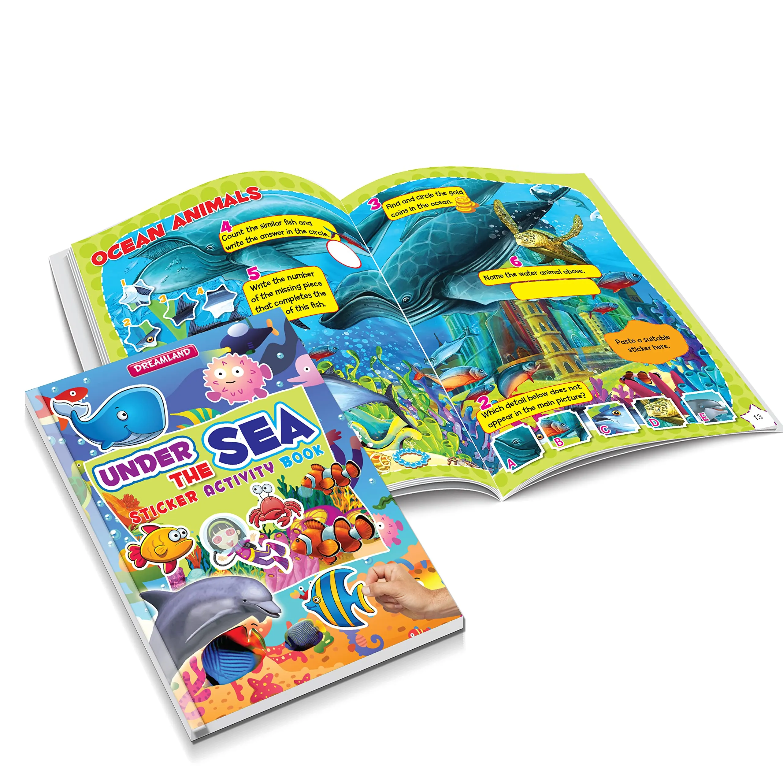 Sticker Activity Books for Children Age 3-6 years (Pack of 5)