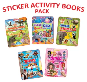 Sticker Activity Books for Children Age 3-6 years (Pack of 5)