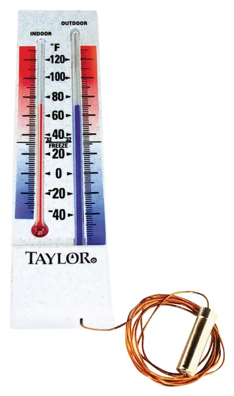 Taylor 5327 Thermometer, Analog, -40 to 100 deg F, Plastic Casing :EA: QUANTITY: 1