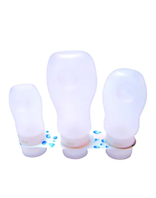 Travel Bottle Set. Non Leak. Three Sizes. Squeezable (#137)