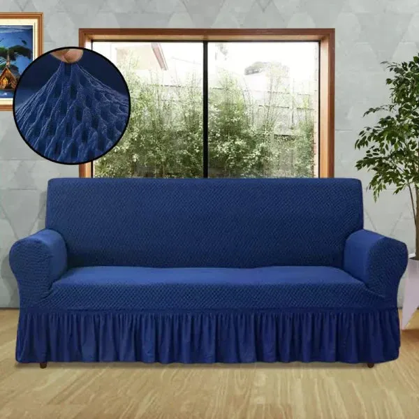 TURKISH STYLE SOFA COVER - NAVY BLUE