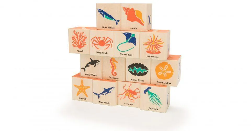 UNCLE GOOSE OCEAN BLOCKS 14 PIECES