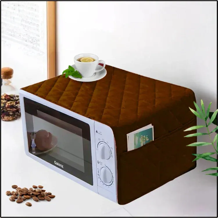 WATER PROOF QUILTED MICROWAVE OVEN COVER - Copper Brown