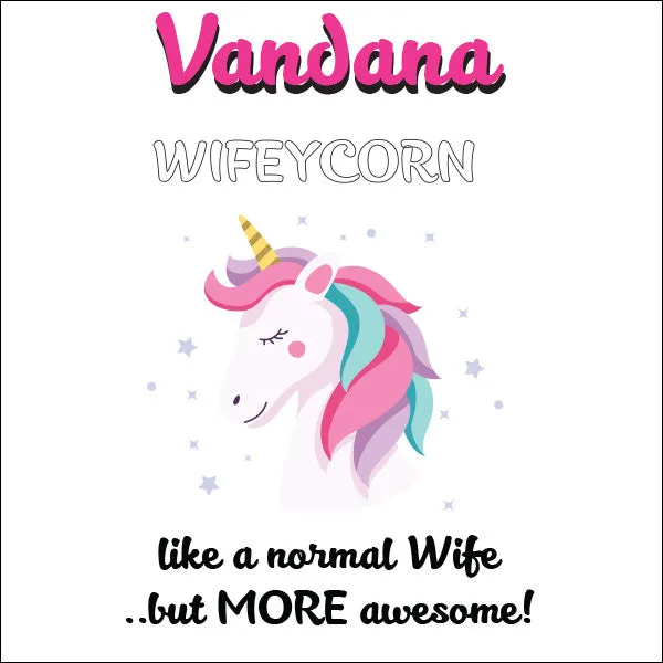 Wifeycorn © Personalized Cushion for Wife