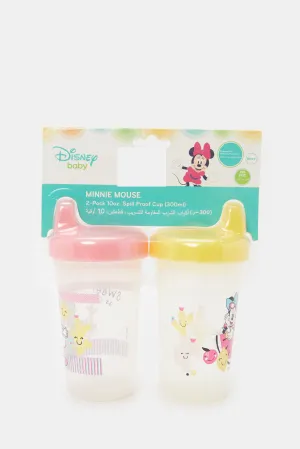 Yellow And Pink Baby Minnie Mouse Sippy Cup Set (Pack of 2)